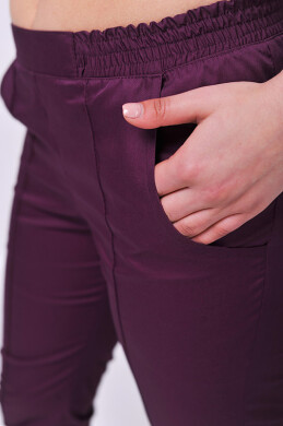 Women's skinny trousers. COTTON. Aubergine (544962) Women's skinny trousers. COTTON. Aubergine (544962) фото 2