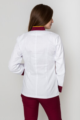 Milana+Br. skinny suit. Long sleeve. COTTON. White / marsal (5410143) Milana+Br. skinny suit. Long sleeve. COTTON. White / marsal (5410143) фото 6