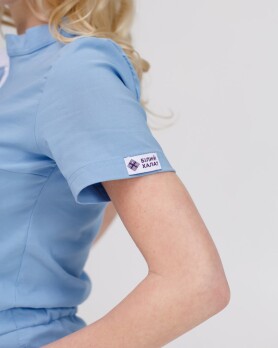 Medical overalls women's Dallas blue with white stitching 127-333-669 (6613211) Medical overalls women's Dallas blue with white stitching 127-333-669 (6613211) фото 5