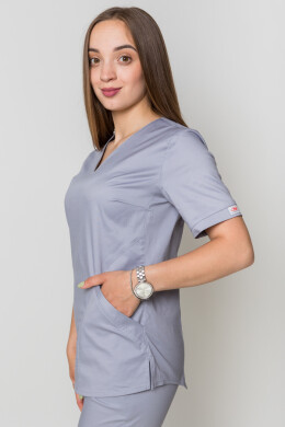 Костюм медицинский Ева-стрейч+ Брюки 7/8 Стрейчевый COTTON. Дым (5410080) Костюм медицинский Ева-стрейч+ Брюки 7/8 Стрейчевый COTTON. Дым (5410080) фото 14