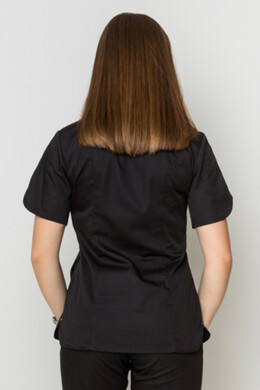 Костюм медицинский черный Батерфляй с джоггерами. COTTON (5410071) Костюм медицинский черный Батерфляй с джоггерами. COTTON (5410071) фото 10