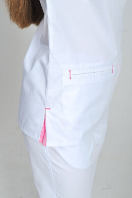 Костюм медицинский Саманта+Бр. прямые. COTTON. Белый (544646) Костюм медицинский Саманта+Бр. прямые. COTTON. Белый (544646) фото 5