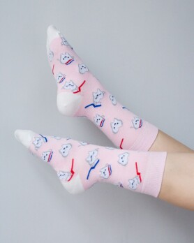 Медицинские носки с принтом Teeth Rose 143-337-625 (6613876) Медицинские носки с принтом Teeth Rose 143-337-625 (6613876) фото 3