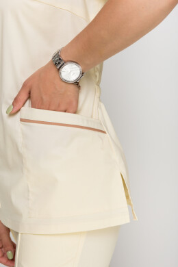 Костюм медичний Монік - стрейч. / Бр. завужені. Стрейчевий COTTON. Шампань (5410164) Костюм медичний Монік - стрейч. / Бр. завужені. Стрейчевий COTTON. Шампань (5410164) фото 7