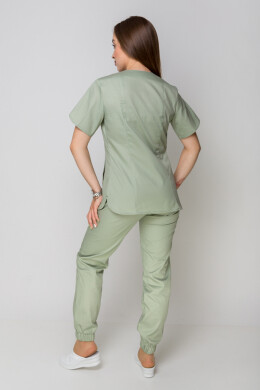 Женский медицинский костюм Батерфляй с джоггерами. COTTON. Фисташка (5410068) Женский медицинский костюм Батерфляй с джоггерами. COTTON. Фисташка (5410068) фото 14