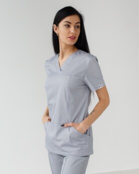 Medical shirt women's Topaz gray 164-328-705 / 386-328-705 (6613496) Medical shirt women's Topaz gray 164-328-705 / 386-328-705 (6613496) фото 1