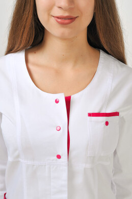 Flamingo+ Br. skinny suit. COTTON. White / raspberry (544699) Flamingo+ Br. skinny suit. COTTON. White / raspberry (544699) фото 5
