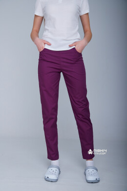 Women's medical trousers "Francesca" purple (3399102) Women's medical trousers "Francesca" purple (3399102) фото 3