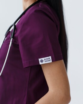 Medical shirt women's Topaz purple 164-335-705 / 386-335-705 (6613488) Medical shirt women's Topaz purple 164-335-705 / 386-335-705 (6613488) фото 3