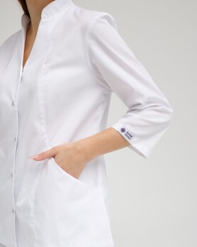 Медицинский костюм женский Элизабет белый  441-324-679 (6613362) Медицинский костюм женский Элизабет белый  441-324-679 (6613362) фото 4