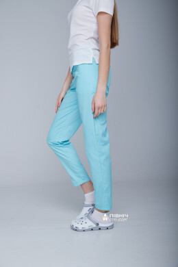 Women's medical trousers "Francesca" cornflower blue (3399113) Women's medical trousers "Francesca" cornflower blue (3399113) фото 8