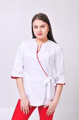 Venice+ Br. skinny suit. COTTON. White / red (544626) Venice+ Br. skinny suit. COTTON. White / red (544626) фото 3