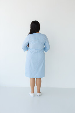 Women's medical gown Valerie azure +SIZE 156-462-677 (6625324) Women's medical gown Valerie azure +SIZE 156-462-677 (6625324) фото 3