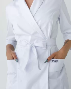 Medical gown for women Osaka white 506-324-945 (6637722) Medical gown for women Osaka white 506-324-945 (6637722) фото 4