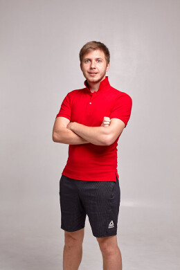 Футболка поло мужская красная медицинская POLO M (544597) Футболка поло мужская красная медицинская POLO M (544597) фото 3