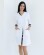 Medical gown women's Olivia buttoned white-black 159-347-677 (6613587) Medical gown women's Olivia buttoned white-black 159-347-677 (6613587) фото 1