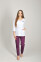 Flamingo+ Br. skinny suit. COTTON. White / aubergine (544648) Flamingo+ Br. skinny suit. COTTON. White / aubergine (544648) фото 1