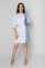 Lily's bathrobe. COTTON. White + blue + dark blue (edge) (5411146) Lily's bathrobe. COTTON. White + blue + dark blue (edge) (5411146) фото 1