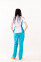 Women's medical suit "Arisha" white/mint 534203 (blouse 534233 + trousers 534234) Women's medical suit "Arisha" white/mint 534203 (blouse 534233 + trousers 534234) фото 3