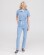 Medical overalls women's Dallas blue with white stitching 127-333-669 (6613211) Medical overalls women's Dallas blue with white stitching 127-333-669 (6613211) фото 1