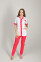 Costume Olga + Br. skinny. COTTON. White / coral (544667)(544667) Costume Olga + Br. skinny. COTTON. White / coral (544667)(544667) фото 1