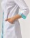 Medical gown women's Olivia buttoned white-menthol 159-464-677 (6613593) Medical gown women's Olivia buttoned white-menthol 159-464-677 (6613593) фото 6