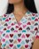 Medical Women's Shirt Topaz Print Hearts White 126-484-705 (6613534) Medical Women's Shirt Topaz Print Hearts White 126-484-705 (6613534) фото 4