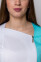 Костюм медицинский Лилия+ Бр. зауженные. COTTON. Белый + ментол / карибы (5411162) Костюм медицинский Лилия+ Бр. зауженные. COTTON. Белый + ментол / карибы (5411162) фото 13