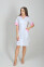 Magnolia dressing gown. COTTON. White + pink (trim) (544779) Magnolia dressing gown. COTTON. White + pink (trim) (544779) фото 2