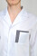Medical gown for men Classic white / asphalt (544828) Medical gown for men Classic white / asphalt (544828) фото 4