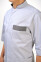 Bravery men's medical jacket, 1/2 sleeve. Smoke / asphalt (545031) Bravery men's medical jacket, 1/2 sleeve. Smoke / asphalt (545031) фото 5