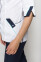 Christina+Br. skinny suit. COTTON. White / navy blue (5410107) Christina+Br. skinny suit. COTTON. White / navy blue (5410107) фото 6
