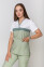 Костюм медицинский Лидия +Бр. Вирджиния. COTTON. Белый / фисташка (5410113) Костюм медицинский Лидия +Бр. Вирджиния. COTTON. Белый / фисташка (5410113) фото 5
