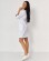 Medical gown women's Olivia buttoned white-purple 159-346-677 (6613586) Medical gown women's Olivia buttoned white-purple 159-346-677 (6613586) фото 3