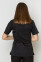 Костюм медицинский черный Батерфляй с джоггерами. COTTON (5410071) Костюм медицинский черный Батерфляй с джоггерами. COTTON (5410071) фото 8