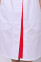 Женский медицинский халат Элегия. COTTON. Белый + красный (отделка) (544767) Женский медицинский халат Элегия. COTTON. Белый + красный (отделка) (544767) фото 4