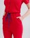 Medical coveralls women's Dallas red with blue stitching 127-339-715 (6613210) Medical coveralls women's Dallas red with blue stitching 127-339-715 (6613210) фото 4