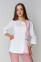 Медицинский костюм Лилия+ Бр. зауженные. COTTON. Белый + розовый / пепельная роза (5411171) Медицинский костюм Лилия+ Бр. зауженные. COTTON. Белый + розовый / пепельная роза (5411171) фото 17