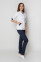 Christina+Br. skinny suit. COTTON. White / navy blue (5410107) Christina+Br. skinny suit. COTTON. White / navy blue (5410107) фото 9