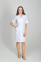 Magnolia dressing gown. COTTON. White + stone (button) (544775) Magnolia dressing gown. COTTON. White + stone (button) (544775) фото 1