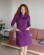 Medical gown for women Sakura purple 160-335-678 (6613580) Medical gown for women Sakura purple 160-335-678 (6613580) фото 3