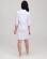 Medical gown women's Manhattan white-blue 157-372-679 (6613596) Medical gown women's Manhattan white-blue 157-372-679 (6613596) фото 2