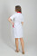 Magnolia dressing gown. COTTON. White + red (trim) (544776) Magnolia dressing gown. COTTON. White + red (trim) (544776) фото 3
