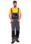 Suit working "OPTIMA" gray - overalls and jacket (1255) Suit working "OPTIMA" gray - overalls and jacket (1255) фото 2