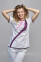 Медицинский костюм Айс+Бр. Вирджиния. COTTON. Белый + баклажан + розовый / белый (544712) Медицинский костюм Айс+Бр. Вирджиния. COTTON. Белый + баклажан + розовый / белый (544712) фото 5