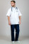 Bravery men's medical jacket. White with dark blue (545030) Bravery men's medical jacket. White with dark blue (545030) фото 1