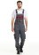 Worker suit "ULTRA" burgundy - bib overall with jacket (1240) Worker suit "ULTRA" burgundy - bib overall with jacket (1240) фото 12