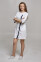 Cleopatra dressing gown. COTTON. White + black (trim) (544815) Cleopatra dressing gown. COTTON. White + black (trim) (544815) фото 4