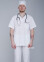 Surgical shirt for men "Yuri" white (3399136) Surgical shirt for men "Yuri" white (3399136) фото 1