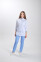 Костюм медицинский Рубина+ Бр. зауженные. COTTON. Белый / голубой (544704) фото 1